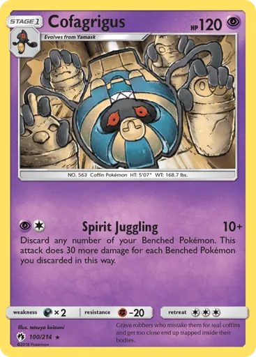 Cofagrigus 100/214 Lost Thunder