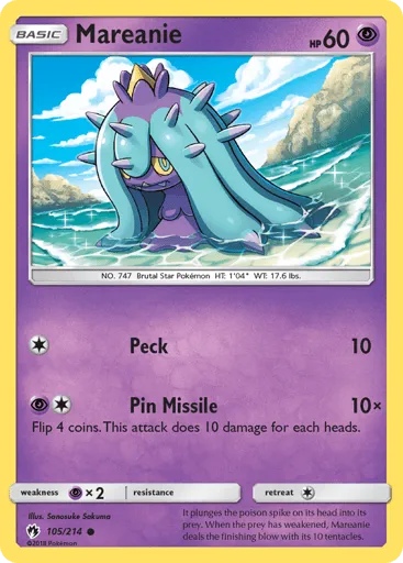 Mareanie 105/214 Lost Thunder