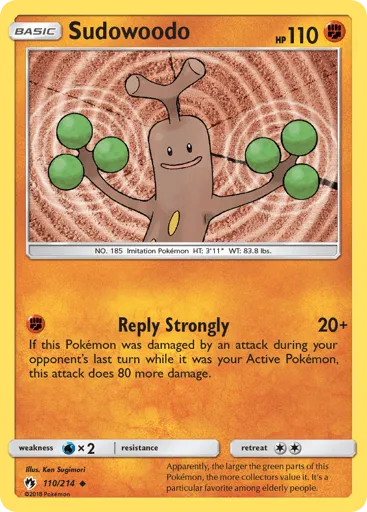 Sudowoodo 110/214 Lost Thunder