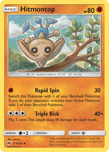 Hitmontop 113/214 Lost Thunder