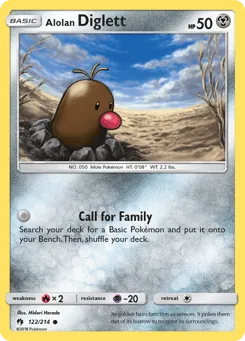 Alolan Diglett 122/214 Lost Thunder