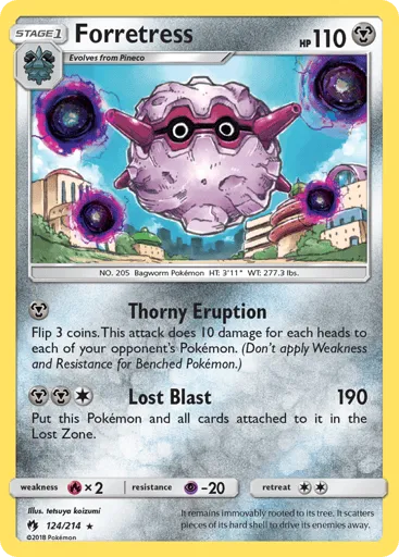 Forretress 124/214 Lost Thunder