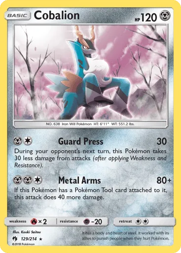 Cobalion 129/214 Lost Thunder