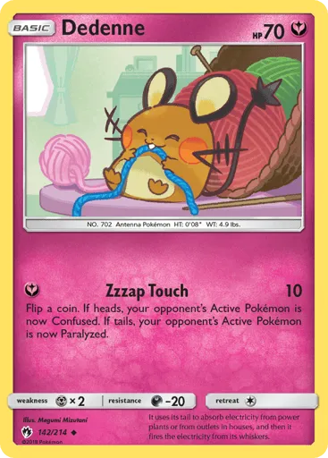 Dedenne 142/214 Lost Thunder