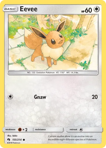 Eevee 155/214 Lost Thunder