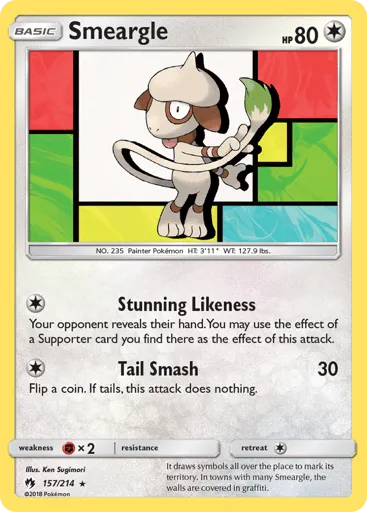 Smeargle 157/214 Lost Thunder