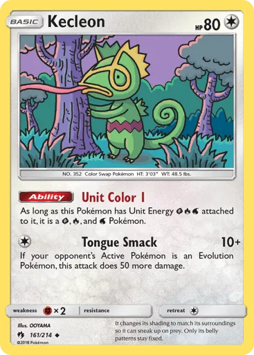 Kecleon 161/214 Lost Thunder