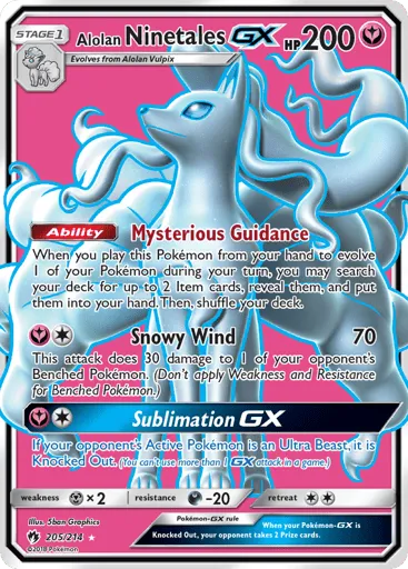 Alolan Ninetales-GX 205/214 Lost Thunder