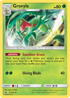 Grovyle 21/214 Lost Thunder
