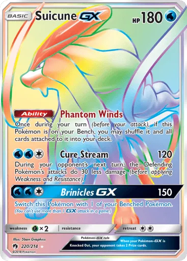 Suicune-GX 220/214 Lost Thunder