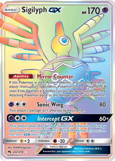 Sigilyph-GX 222/214 Lost Thunder