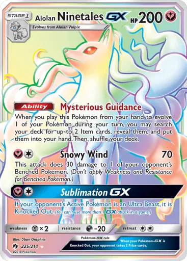 Alolan Ninetales-GX 225/214 Lost Thunder