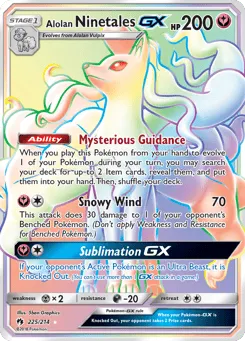 Alolan Ninetales-GX 225/214 Lost Thunder