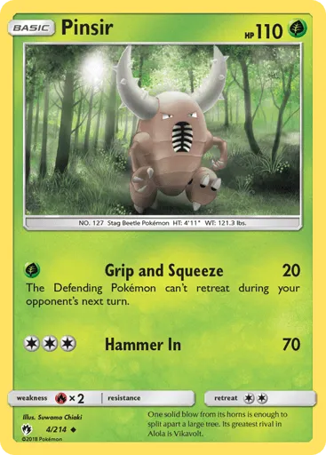 Pinsir 4/214 Lost Thunder