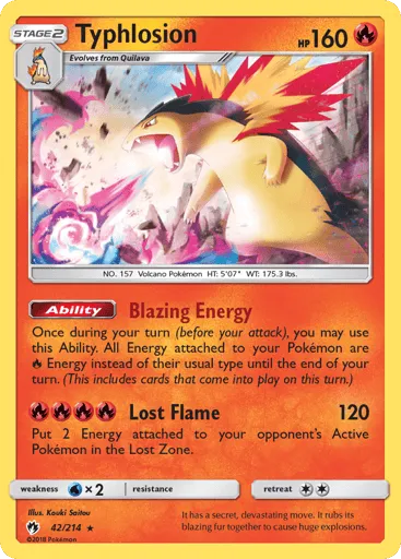 Typhlosion 42/214 Lost Thunder