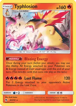Typhlosion 42/214 Lost Thunder