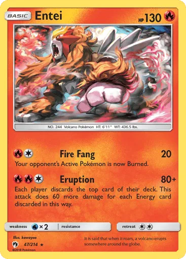 Entei 47/214 Lost Thunder