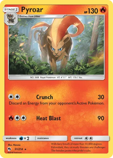 Pyroar 51/214 Lost Thunder