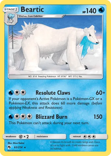 Beartic 62/214 Lost Thunder