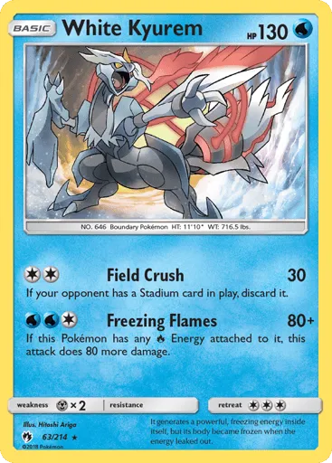 White Kyurem 63/214 Lost Thunder