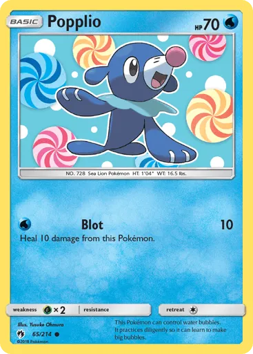 Popplio 65/214 Lost Thunder