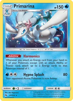 Primarina 67/214 Lost Thunder