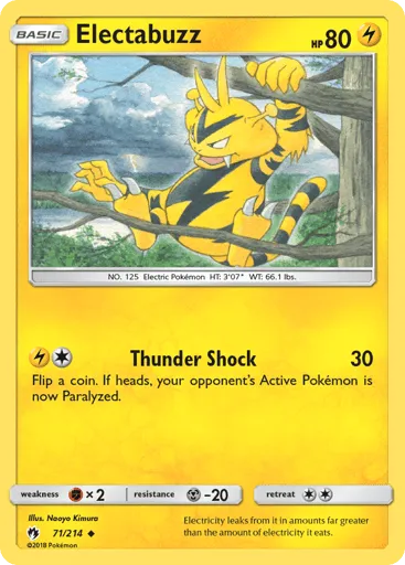Electabuzz 71/214 Lost Thunder