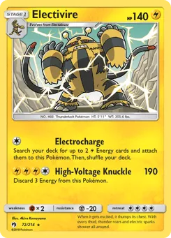 Electivire 72/214 Lost Thunder