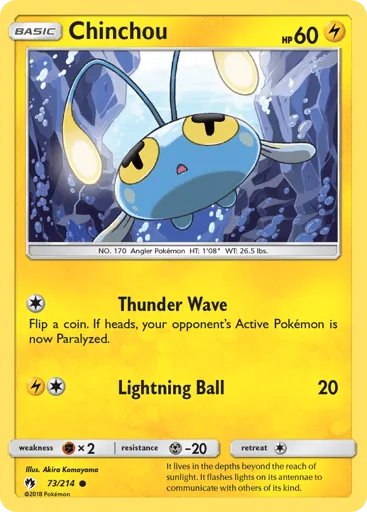 Chinchou 73/214 Lost Thunder