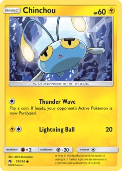 Chinchou 73/214 Lost Thunder