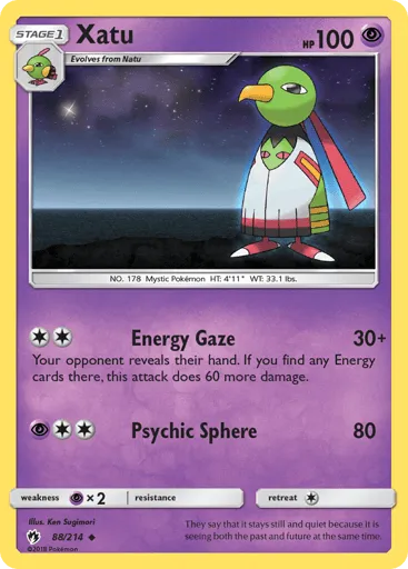 Xatu 88/214 Lost Thunder