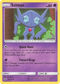 Sableye 96/214 Lost Thunder