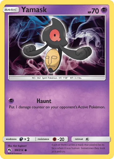 Yamask 99/214 Lost Thunder
