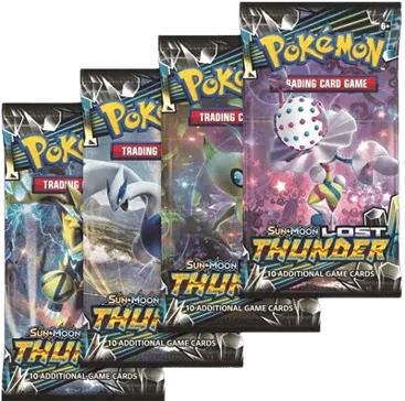 Lost Thunder Booster Pack Art Bundle (Set of 4)