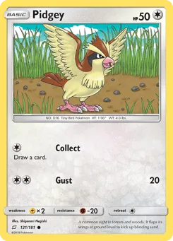 Pidgey 121/181 Team Up