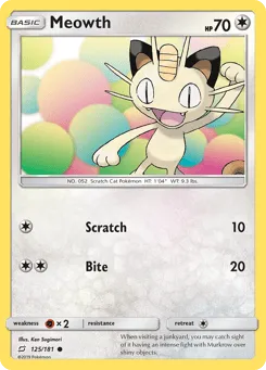 Meowth 125/181 Team Up
