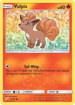 Vulpix 15/181 Team Up