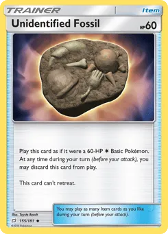 Unidentified Fossil 155/181 Team Up