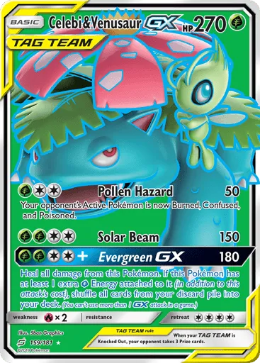 Celebi & Venusaur-GX 159/181 Team Up