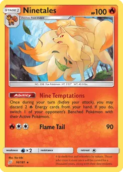 Ninetales 16/181 Team Up