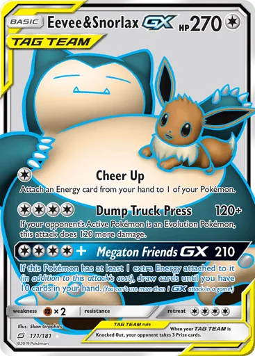 Eevee & Snorlax-GX 171/181 Team Up