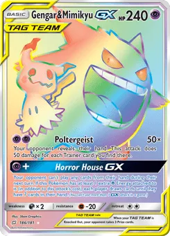 Gengar & Mimikyu-GX 186/181 Team Up