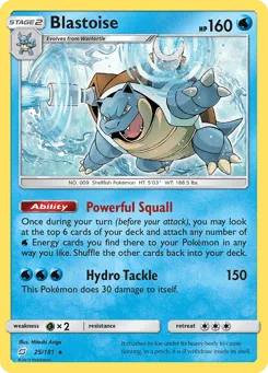 Blastoise 25/181 Team Up