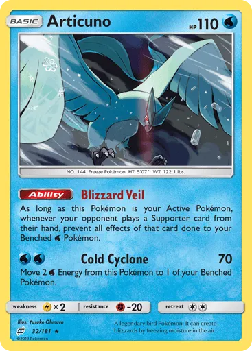 Articuno 32/181 Team Up