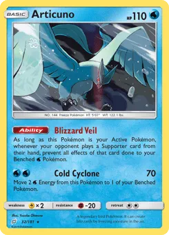 Articuno 32/181 Team Up