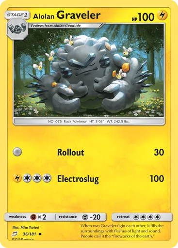 Alolan Graveler 36/181 Team Up