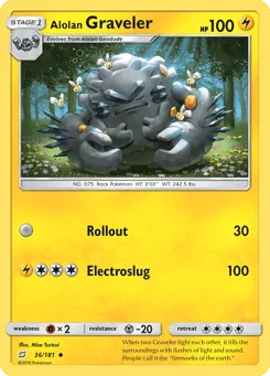 Alolan Graveler 36/181 Team Up