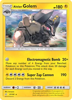 Alolan Golem 37/181 Team Up