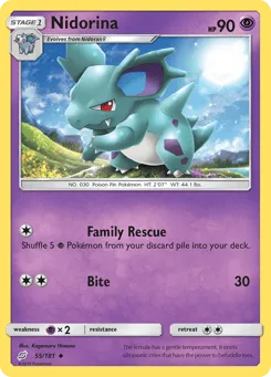 Nidorina 55/181 Team Up