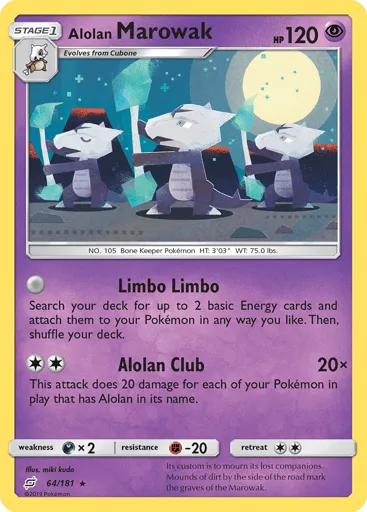 Alolan Marowak 64/181 Team Up
